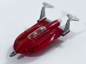 SPACESHIP ROCKET FIRING SPACE CAR VINTAGE HONG KONG TOY UFO FRICTION MOTOR PROJECT SWORD CENTURY 21