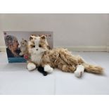 CAT PETS ANIMALS CUDDLY ELECTRONIC BATTERY ANIMATED SOFT TOY