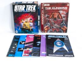 STAR TREK THE ROLE PLAYING GAME FASA VINTAGE SCIENCE FICTION SCI-FI SPACESHIP RPG BOOK LOT A