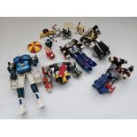 VINTAGE MIXED LOT CHOGOKIN TOY ROBOT POPY JAPAN 1980s GODAIKIN GARBIN LEOPALDON BANDAI DIE-CAST