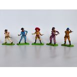 BRITAINS WILD WEST COWBOYS & INDIANS DEETAIL TOY FIGURES SOLDIERS VINTAGE MADE IN ENGLAND