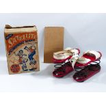 NEW SATELLITE JUMPING SHOES MOON BOOTS 1950'S VINTAGE RETRO SPACE TOY RAPAPORT BROS SCIENCE FICTION