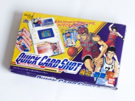 BANDAI QUICK CARD SHOT SLAM DUNK ANIME HANDHELD COMPUTER GAME BARCODE BATTLER VINTAGE JAPAN MANGA