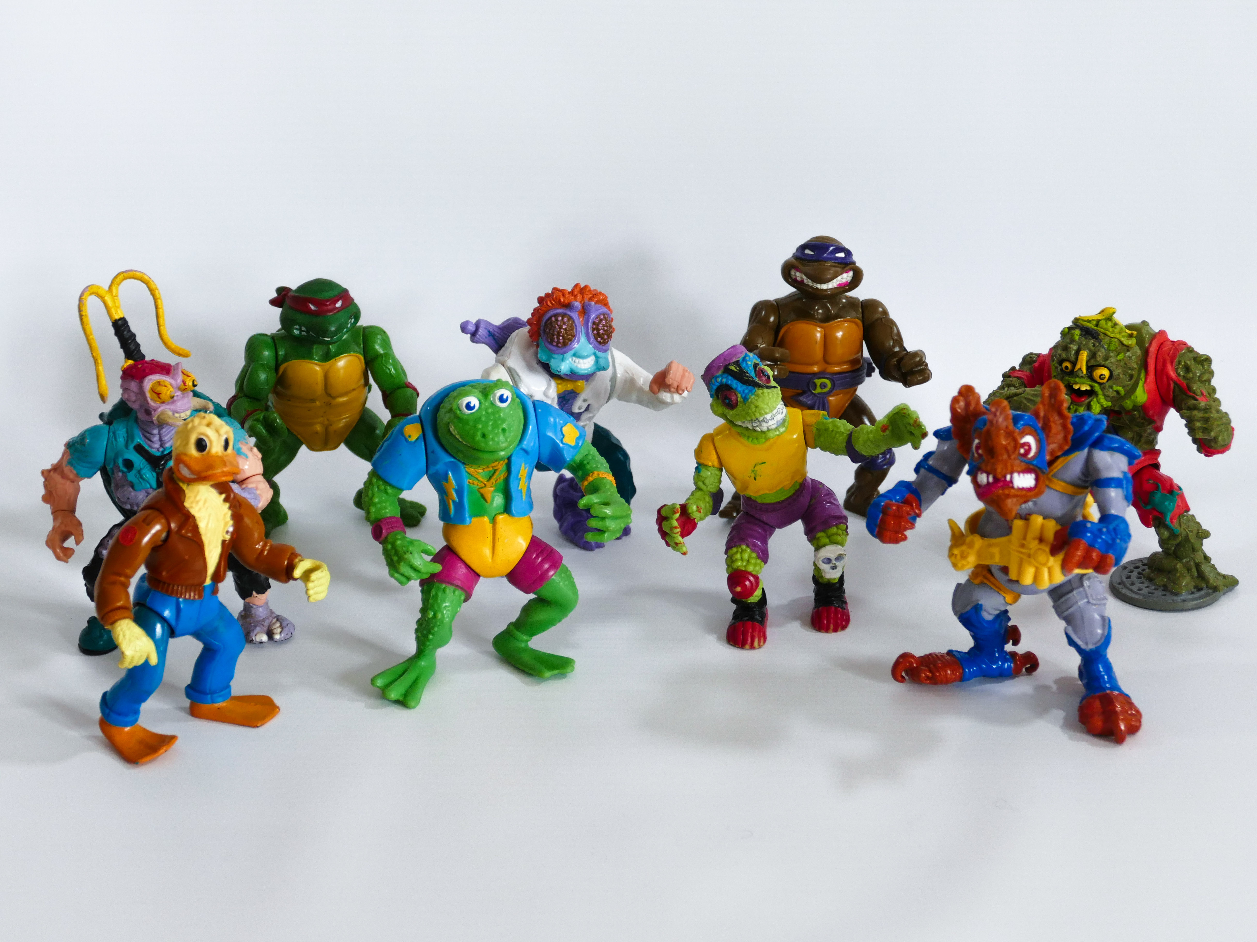 PLAYMATES TEENAGE MUTANT NINJA HERO TURTLES TMNT VINTAGE ACTION FIGURE LOT 1980'S RETRO COMIC BOOK