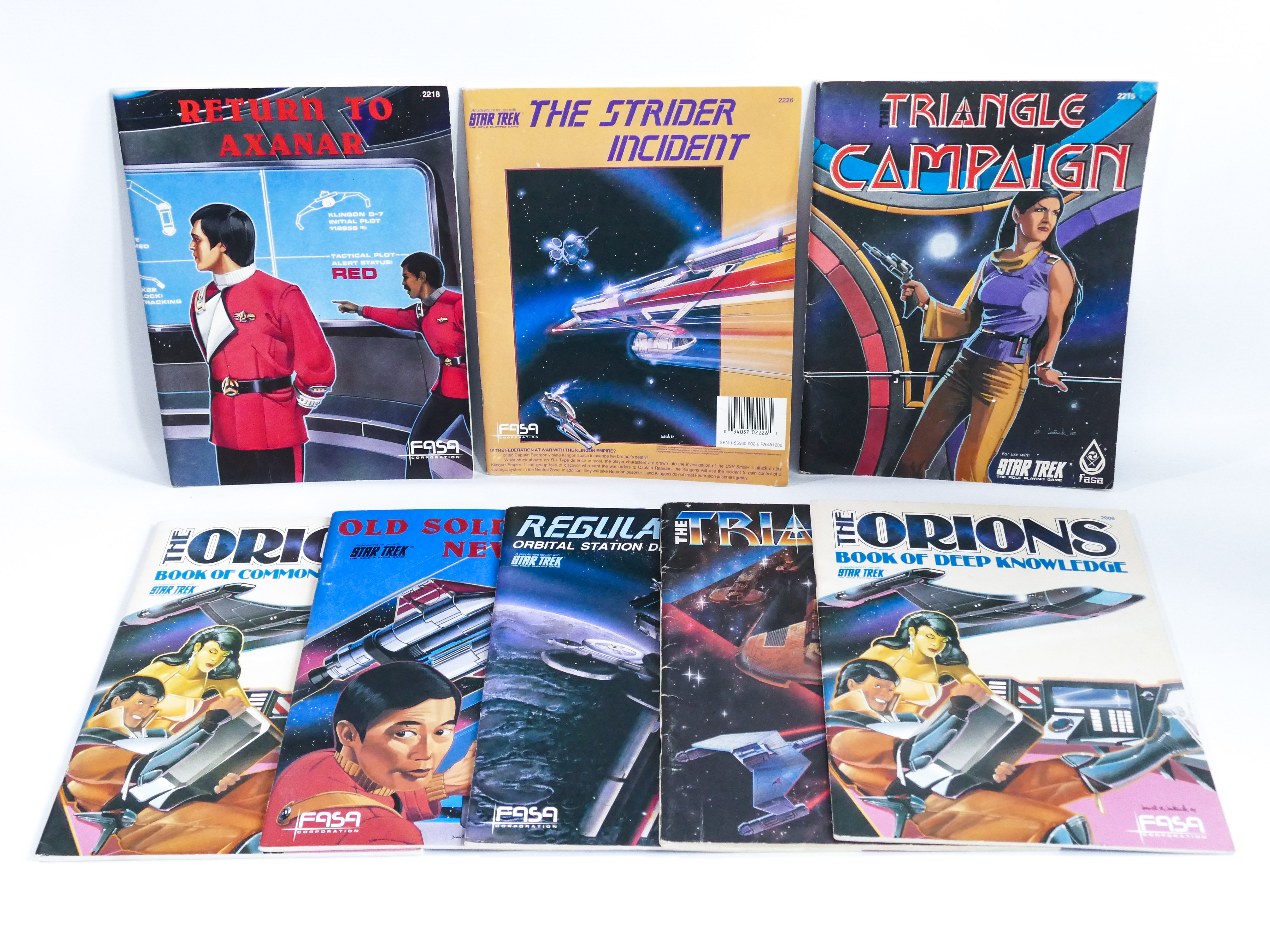 STAR TREK THE ROLE PLAYING GAME FASA VINTAGE SCIENCE FICTION SCI-FI SPACESHIP RPG BOOK LOT C