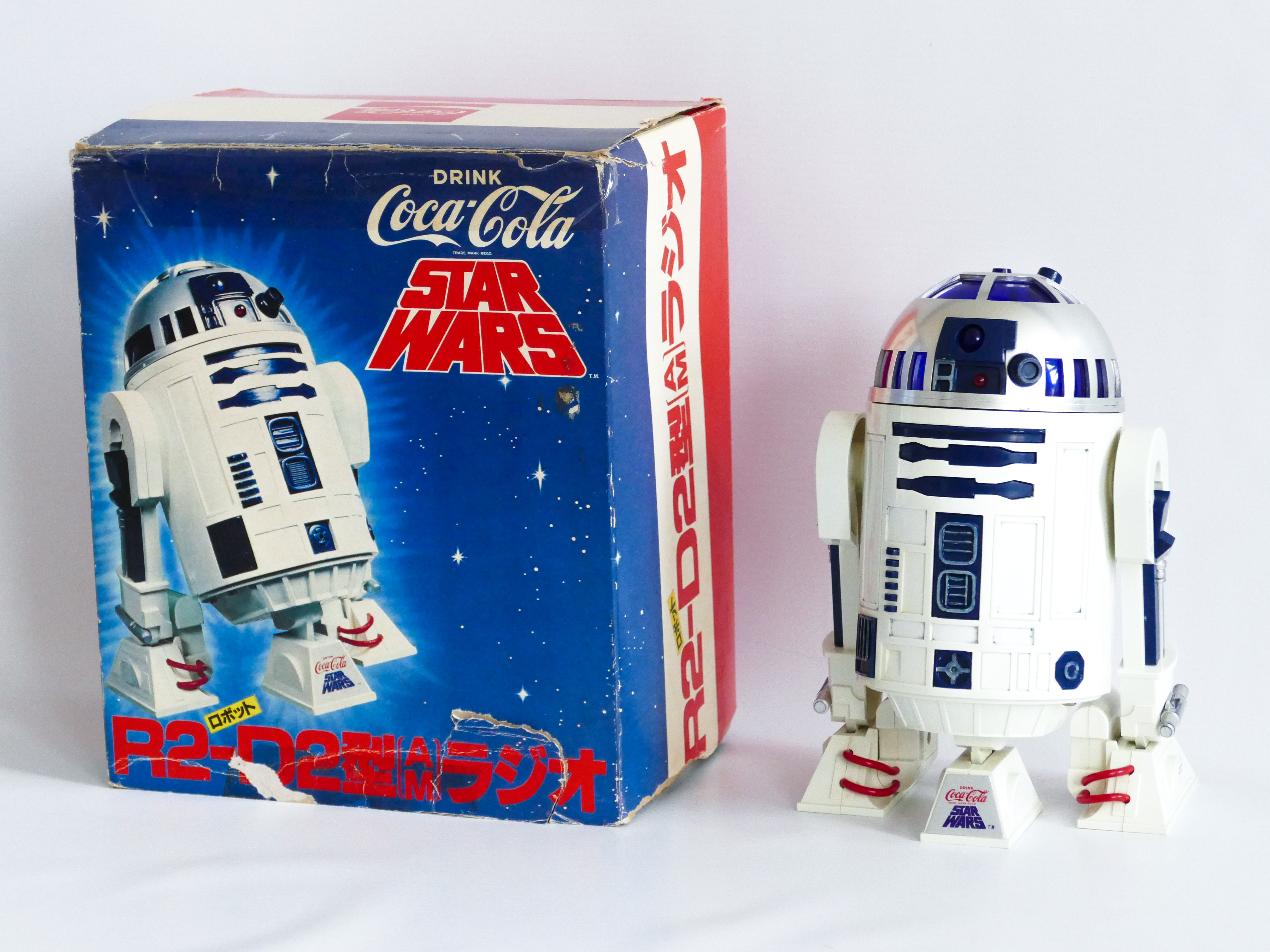 STAR WARS COCA COLA COKE R2D2 ROBOT DROID RADIO JAPAN EXCLUSIVE SCIENCE FICTION VINTAGE SPACE TOY