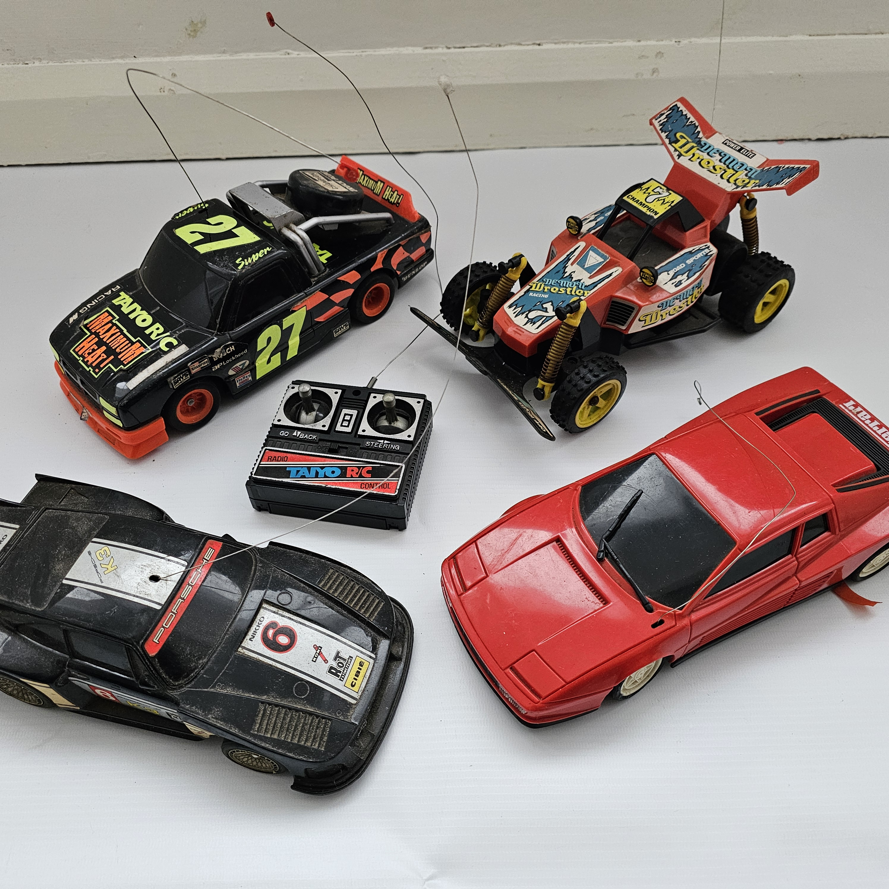 REMOTE CONTROL CAR LOT RADIO RACING TAIYO R/C NIKKO 1980 SINGAPORE TOY RACE - Image 2 of 2