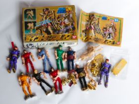 BANDAI SAINT SEIYA KNIGHTS OF THE ZODIAC RETRO ACTION FIGURE LOT VINTAGE JAPAN