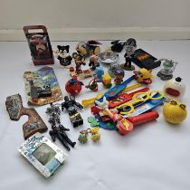 MIXED JAPANESE TOY LOT BATMAN TIN KINNIKUMAN ACTION FIGURE POKEMON DISNEY DORAEMON BOY