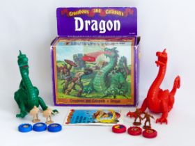 CROSSBOWS AND CATAPULTS DRAGON PLAYSET EXPANSION LAKESIDE MEDIEVAL WARGAME BOARD GAME VINTAGE