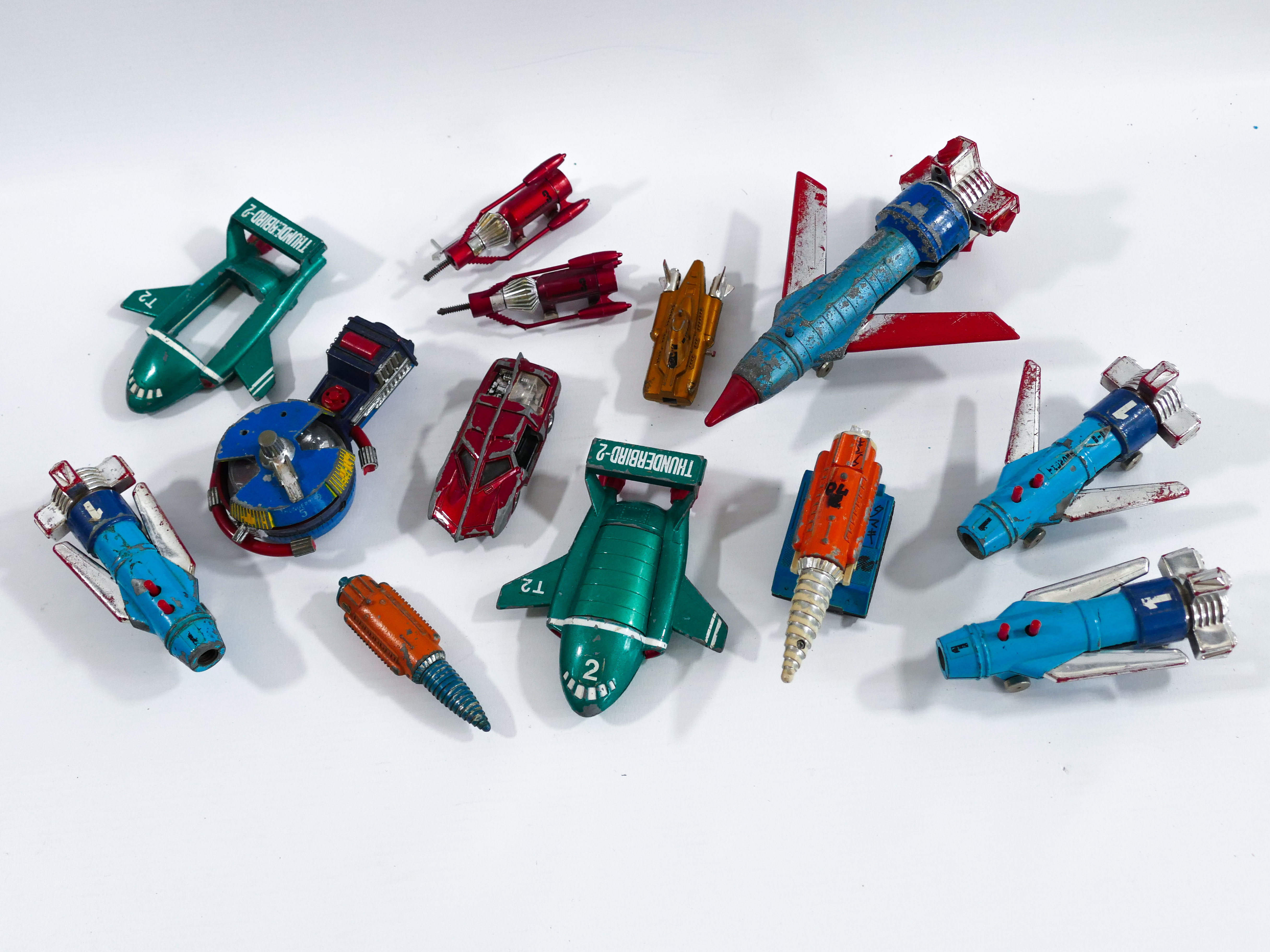 POPY EIDAI GRIP DINKY THUNDERBIRDS TOY VEHICLE LOT GERRY ANDERSON VINTAGE JAPAN SPACESHIP