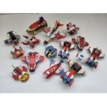 LARGE VINTAGE MIXED LOT CHOGOKIN TOY ROBOT POPY JAPAN 1980s VEHICLES GODAIKIN GATCHAMAN BOKAN