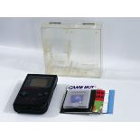 NINTENDO GAMEBOY PLAY IT LOUD BLACK & PINK EDITION VINTAGE HANDHELD VIDEO GAME CONSOLE TETRIS