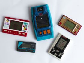 HANDHELD VIDEO COMPUTER GAME LOT BANDAI EPOCH NINTENDO GAME & WATCH RETRO ELECTRONICS LCD