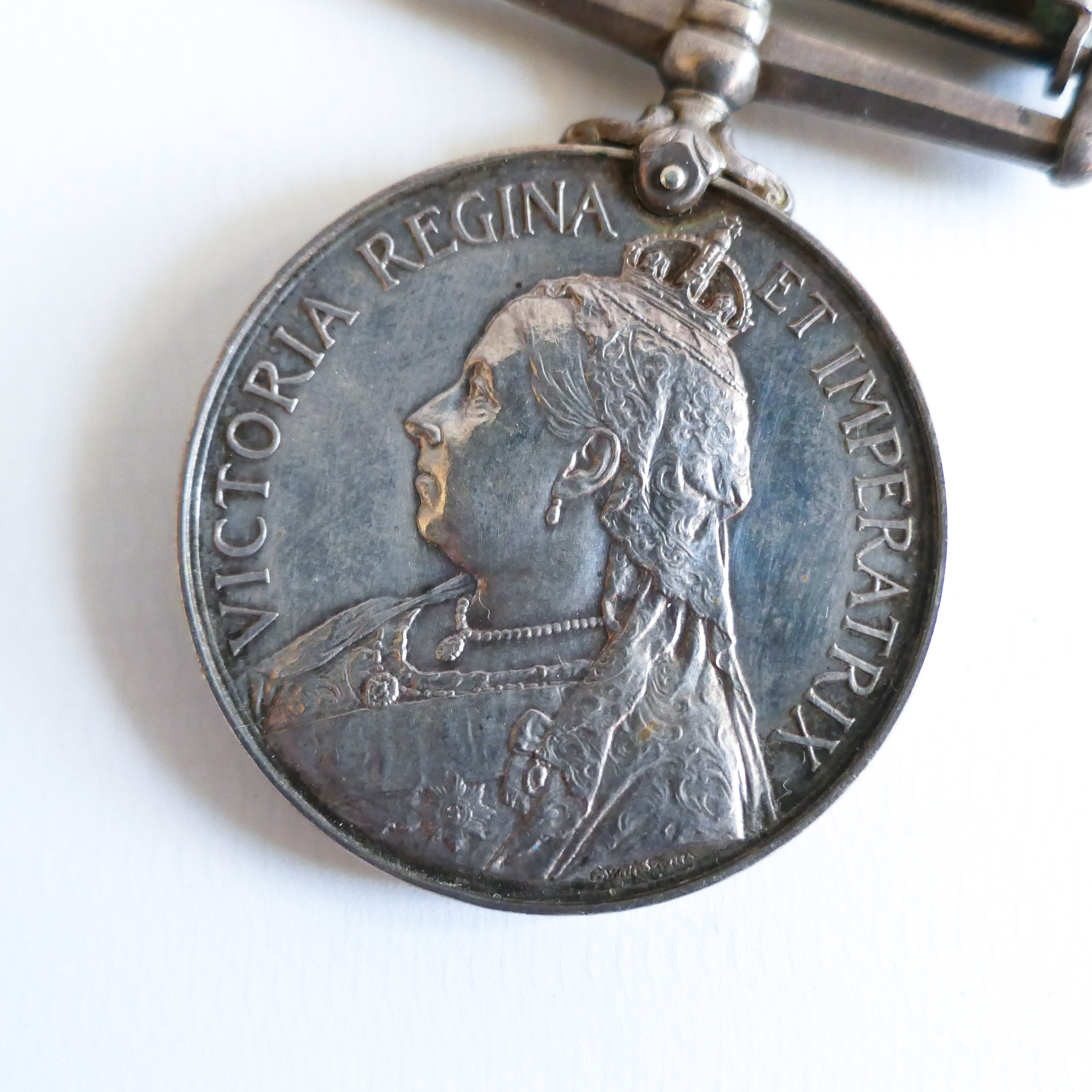 BRITISH EMPIRE BOER WAR MEDAL FIVE CLASPS SOUTH AFRICA QUEEN VICTORIA HISTORICAL MILITARY - Image 5 of 5