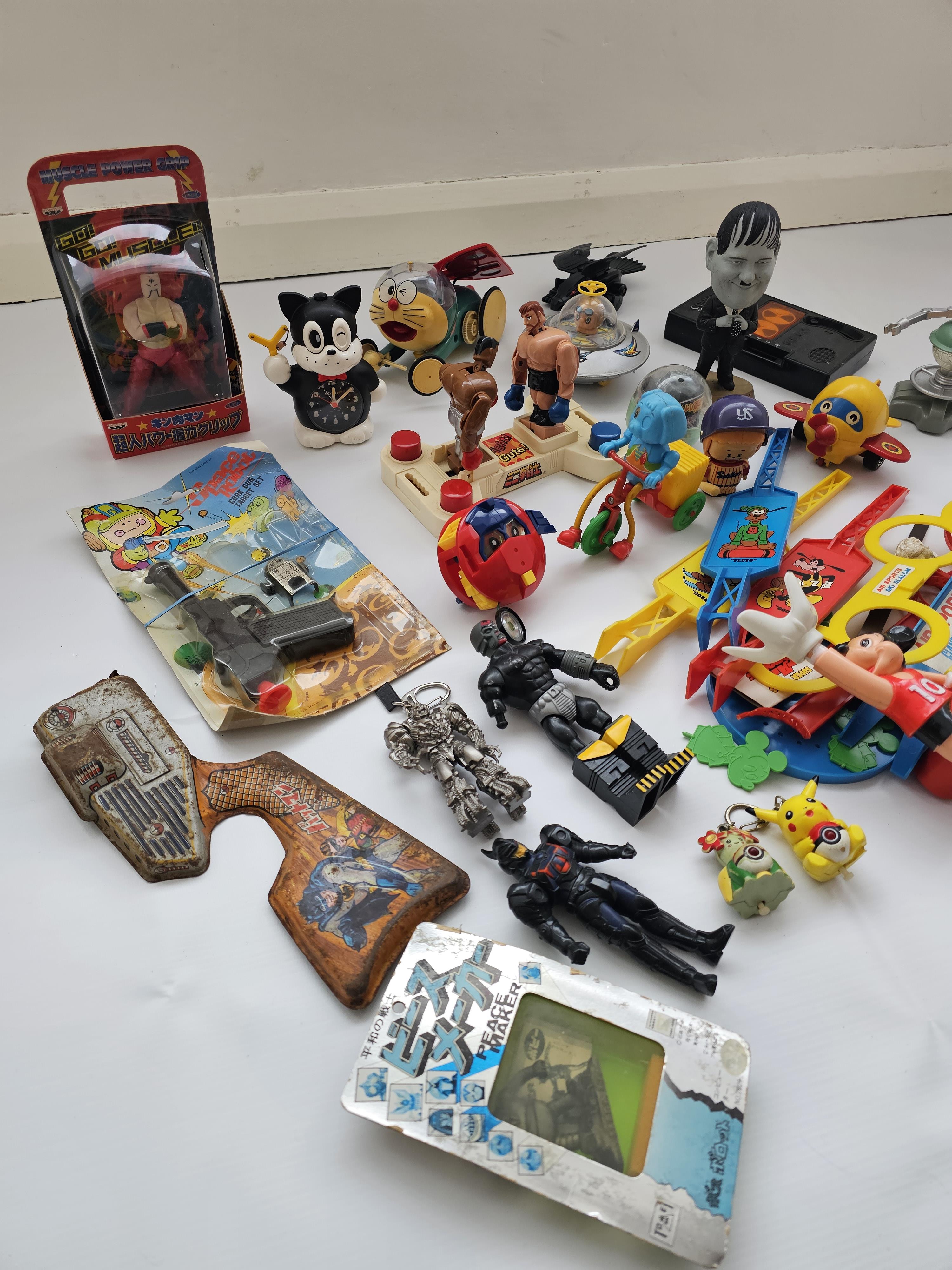 MIXED JAPANESE TOY LOT BATMAN TIN KINNIKUMAN ACTION FIGURE POKEMON DISNEY DORAEMON BOY - Image 3 of 3