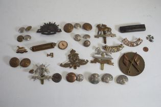 Collection of Military Cap Badges and Others