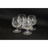 Lismore Brandy Balloon Glasses by Waterford Crystal 