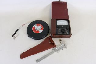 Tp 10s Mk Electrical Tester Vintage Measuring Tape Caliper Leather Possibly Japanese