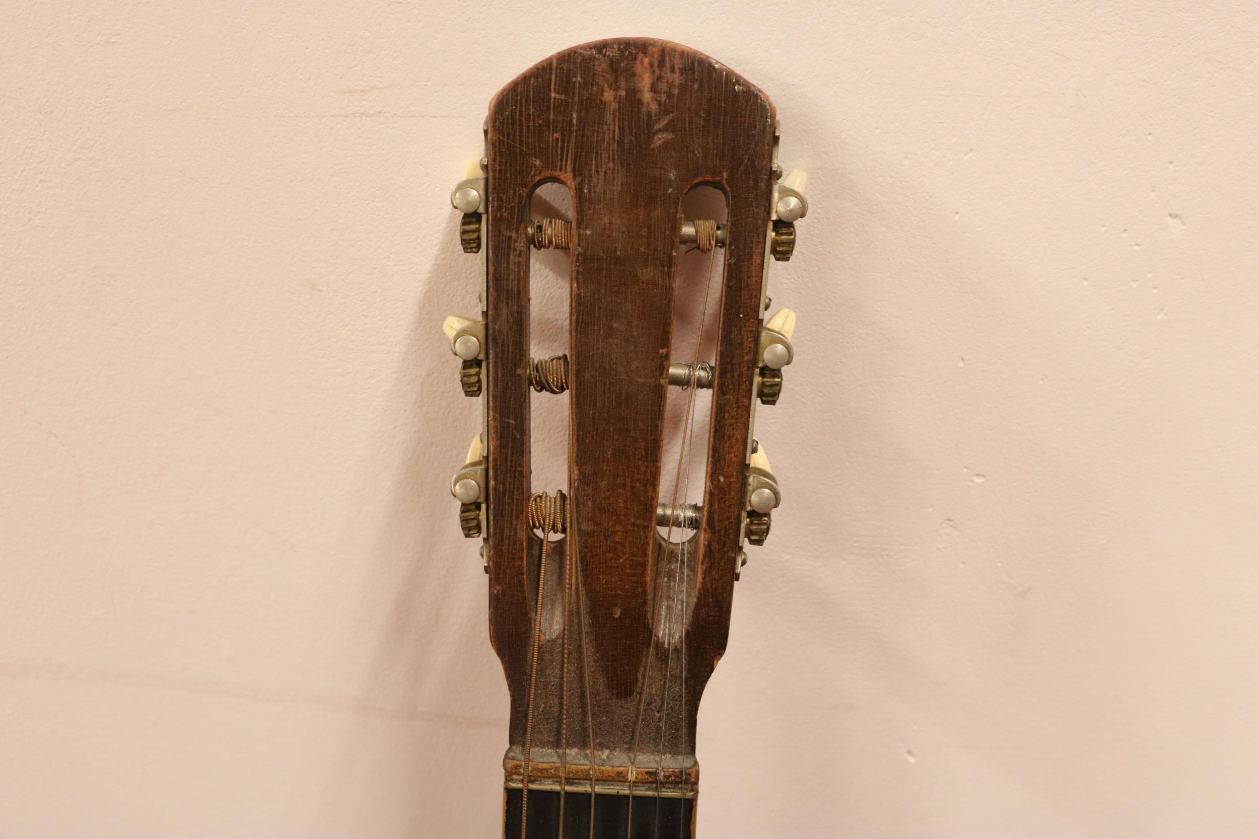 Melodija Menges Vintage Parlour Acoustic Guitar - Image 4 of 8