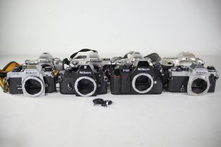 8 Various Vintage Nikon Film Cameras bodies