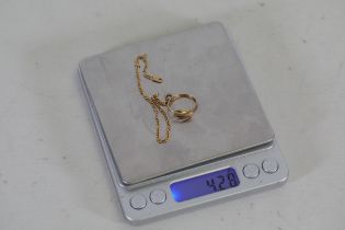 Snake Ring Small Bracelet 14ct Gold 585 Total Weight 4 28 Grams