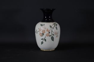 1920s Langley Mill Vase Decorated With Apple Blossom