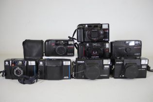 Minolta Compact Cameras X8 Bundle inlcuding a Minolta Hi-Matic AF2-M