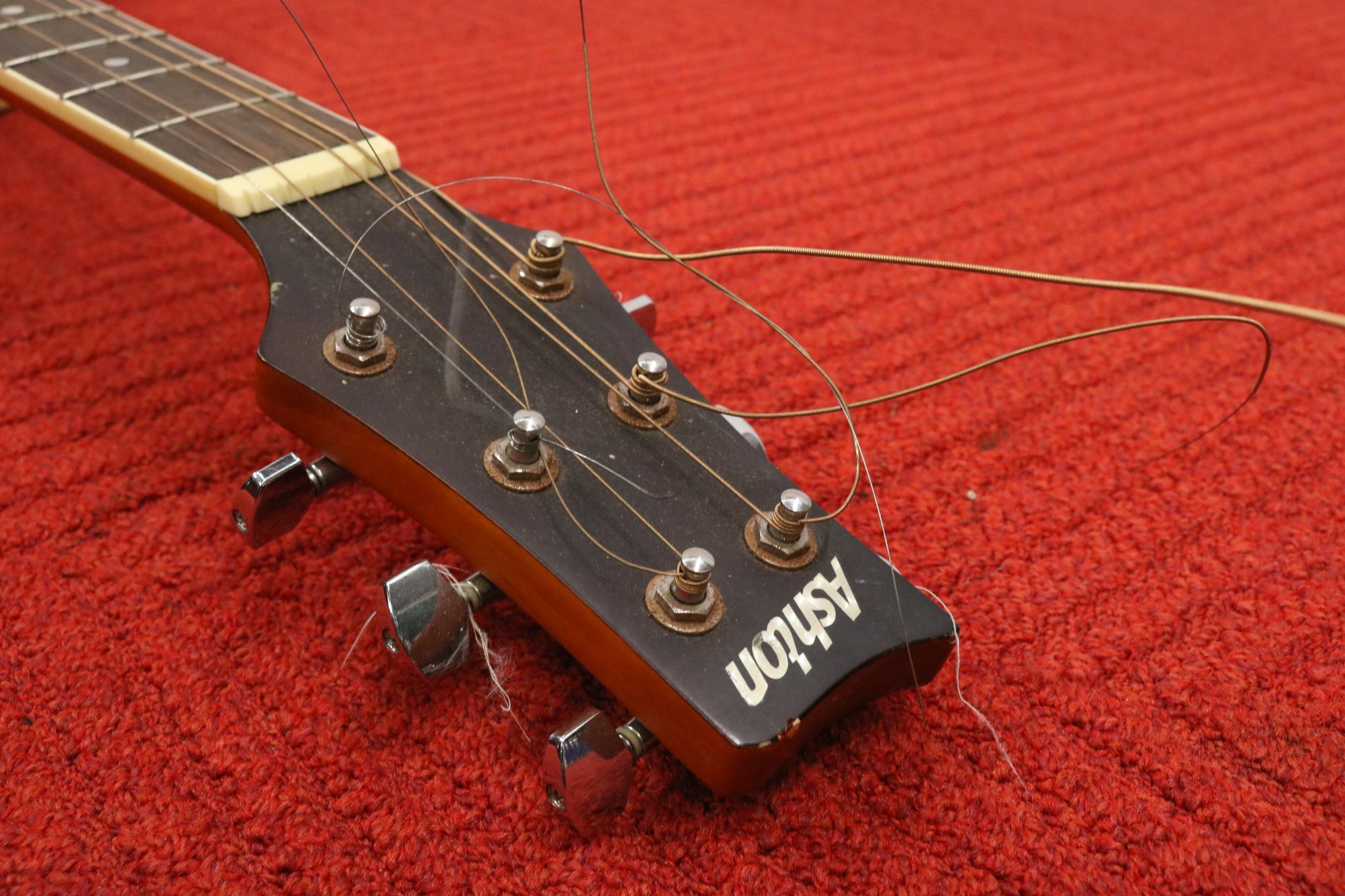 Ashton Model D25 Ntm 6 String Electro Acoustic Guitar - Image 8 of 9