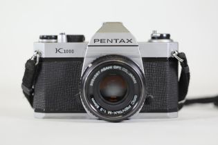 Pentax K1000 35mm Film Camera and Smc M 50mm Lens