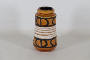 German Studio Pottery Vase, Height Approx 8" Tall.