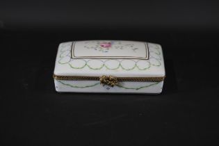 Limoges France Peint Main Trinket Box Signed M C A Made Hand Painted Artist