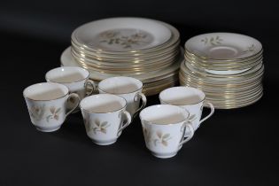 Royal Doulton Dinner Service Yorkshire Rose Cups Plates Etc Includes A Pattern