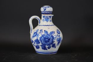 Early Delft Hand Decorated Jug