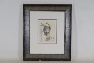 Alexander Miller Sketch Frame Height 52cm, Width 45cm, Sketch: 16cm X 21cm