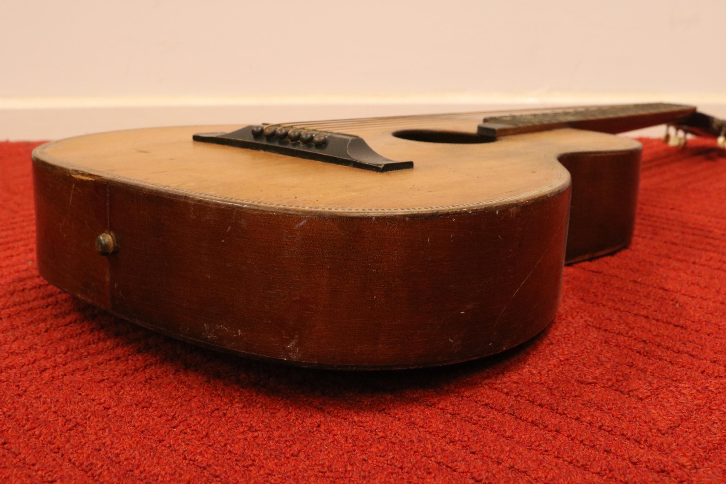 Melodija Menges Vintage Parlour Acoustic Guitar - Image 8 of 8