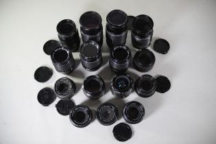 Large Collection 14 Pentax Praktica Lenses Praktica 3.5/135 MC Carl Zeiss Jena and others