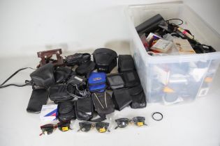 Large Box Full Of Camera Accessories.