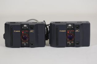 Canon Mc Auto Focus 35mm Compact Cameras X2 Untested
