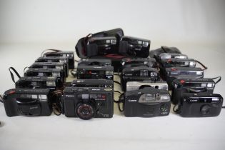 21 Canon Compact Cameras Untested Various Conditions to include a canon af35m