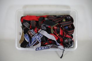 Large Box full of Camera Straps Canon Pentax and others