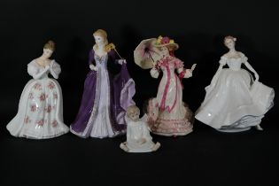 Mixed Collection Of Ornaments, Ladies In Dress With A Seated Child