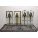 Reclaimed Victorian Lead Glazed Stained Glass Windows