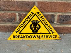 Small AA Breakdown Service Made Sign