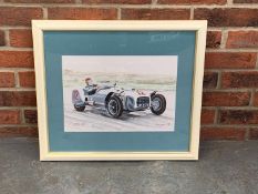Framed Andy Danks Watercolour of a Lotus 6