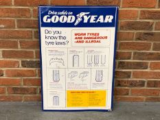 Goodyear Tyre Laws Aluminium Sign