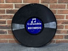 Columbia Records Enamel Sign