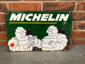 Michelin Man First Aid Enamel Sign
