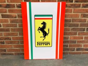 Ferrari Metal Sign