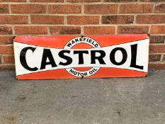 Castrol Wakefield Motor Oil Enamel Sign